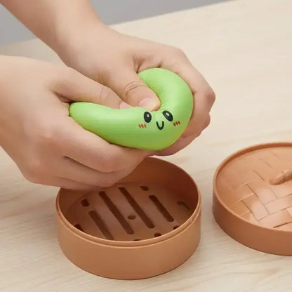 Glitter Series Expressive Big Dumpling Squishy Blind Box, Mysecret Bun Fidget Toy, Soft TPR, Stress Relief, Unboxing Surprise, Random Rare Style. Ideal for Graduation, Valentine’S Day & Easter, Great for Students and Kids to Exchange Gifts.