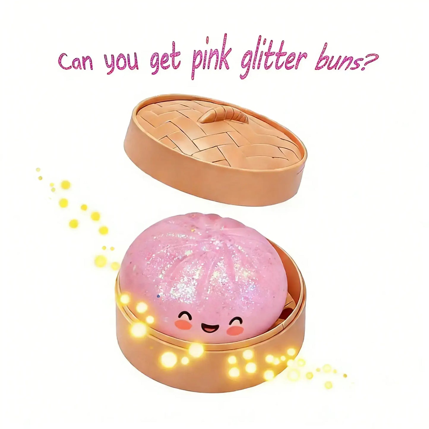 Glitter Series Expressive Big Dumpling Squishy Blind Box, Mysecret Bun Fidget Toy, Soft TPR, Stress Relief, Unboxing Surprise, Random Rare Style. Ideal for Graduation, Valentine’S Day & Easter, Great for Students and Kids to Exchange Gifts.